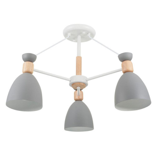потолочная люстра freya delia fr5033cl-03w серая в Архангельске