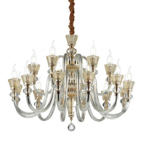 подвесная люстра ideal lux strauss sp18 золото в Архангельске