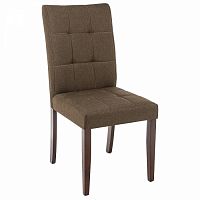 стул деревянный madina dark walnut / fabric brown в Архангельске
