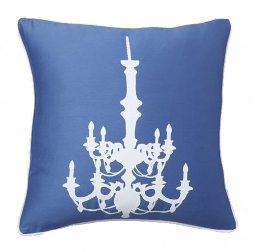 подушка с рисунком канделябра chandelier diamond-blue в Архангельске