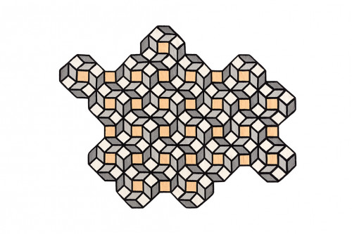 ковер parquet rhomb yellow 314x195 от gan в Архангельске