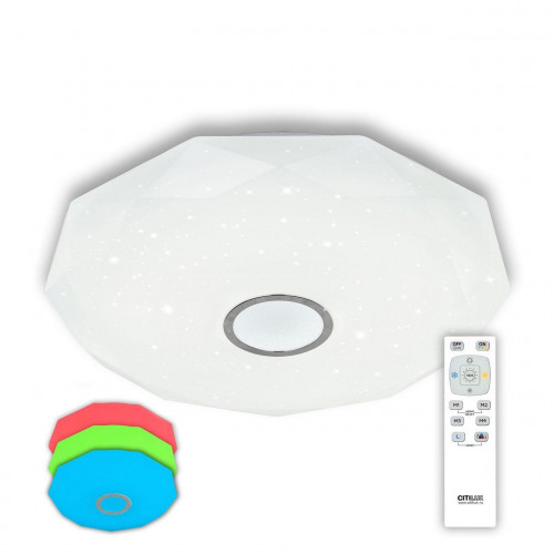 потолочный светодиодный светильник citilux диамант cl71360rgb в Архангельске