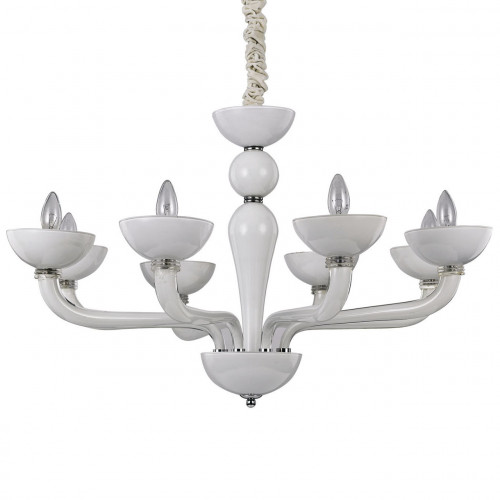 подвесная люстра ideal lux casanova sp8 bianco в Архангельске