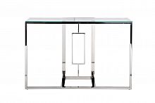 консоль серебряная с прозрачным стеклом 120x40x78 см в Архангельске