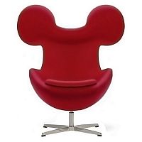 кресло egg mickey красное в Архангельске