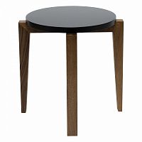 чайный столик dessert low compact коричневый с черной столешницей в Архангельске