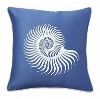 подушка с морской раковиной sea shell diamond-blue в Архангельске