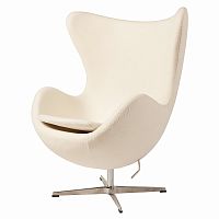 кресло egg chair кремовое в Архангельске