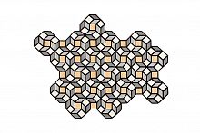 ковер parquet rhomb yellow 254x195 от gan в Архангельске