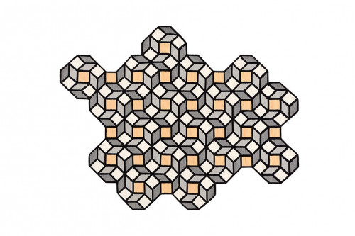 ковер parquet rhomb yellow 254x195 от gan в Архангельске