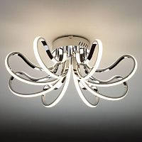 потолочный светодиодный светильник eurosvet lilium 90079/8 хром в Архангельске