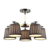 потолочная люстра odeon light nicola 4110/5 черная в Архангельске