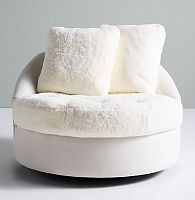 диван wool barwick swivel круглый белый в Архангельске