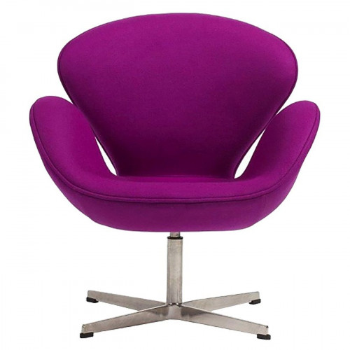 кресло swan chair кашемир лиловое в Архангельске