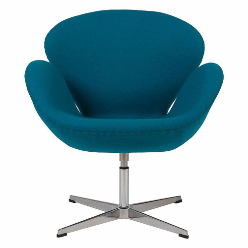 кресло swan chair темно-голубое в Архангельске
