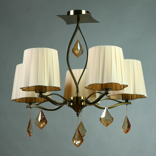 потолочная люстра brizzi bx03203/5 bronze cream в Архангельске