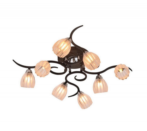 потолочная люстра idlamp raymond 213/8pf-blackchrome в Архангельске