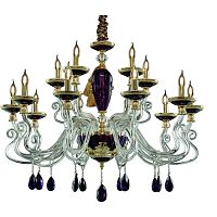 подвесная люстра divinare simona 5125/12 lm-15 фиолетовая в Архангельске