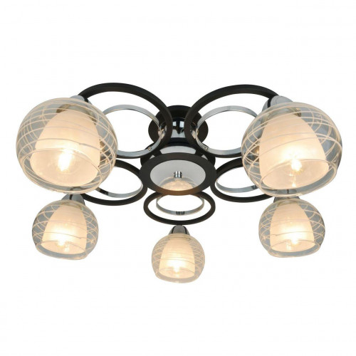 потолочная люстра arte lamp ginevra a1604pl-5bk в Архангельске
