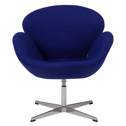 кресло swan chair синее в Архангельске