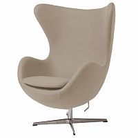 кресло egg chair бежевое в Архангельске
