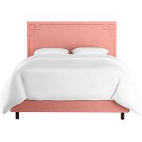 кровать двуспальная с мягкой спинкой 160х200 розовая aiden pink в Архангельске