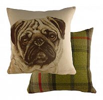 подушка с принтом waggydogs pug в Архангельске