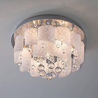 потолочная люстра eurosvet cascade 80117/8 хром/белый в Архангельске