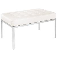 скамья bench белая кожа в Архангельске