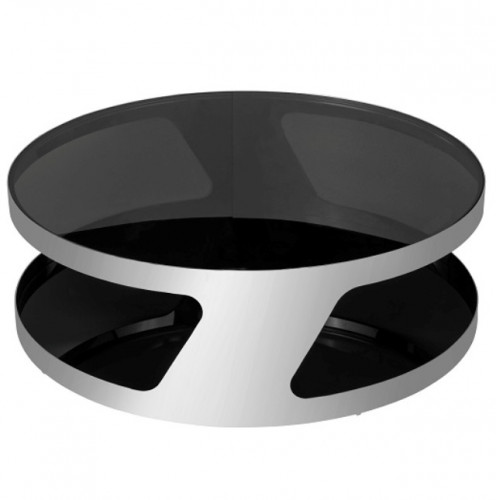 столик журнальный circle black серебряный , чёрный в Архангельске