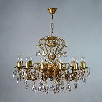 подвесная люстра ambiente alicante 8888/12 ab tear drop бронза в Архангельске