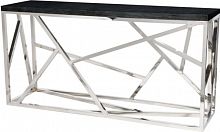 консоль geometric 180x50x90 хром, черная столешница в Архангельске