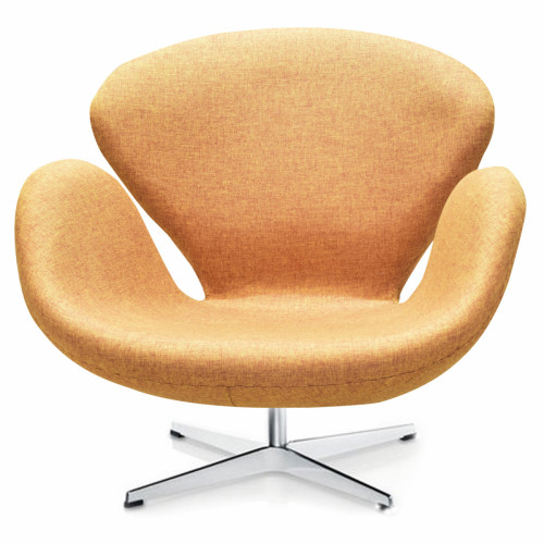кресло swan chair коричневое в Архангельске