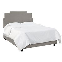 кровать двуспальная 160х200 серая paxton gray linen в Архангельске