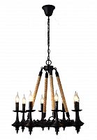 подвесная люстра divinare dora 8121/01 lm-8 черная в Архангельске