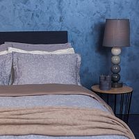 комплект постельного белья decoflux сатин 1.5 спальный versaille grey в Архангельске