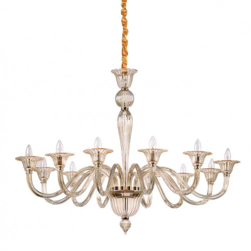 подвесная люстра ideal lux brigitta sp12 ambra в Архангельске
