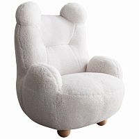 кресло papa bear мех белое в Архангельске