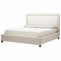 кровать двуспальная 160х200 бежевая dakota+ в Архангельске