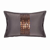 декоративная подушка handwork exclusive прямоугольная темно-серая в Архангельске