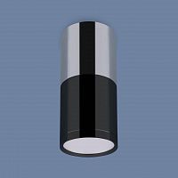 потолочный светодиодный светильник elektrostandard dlr028 6w 4200k хром/черный хром 4690389121982 в Архангельске