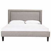 кровать двуспальная 160х200 серая laval upholstered в Архангельске
