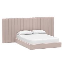 кровать двуспальная с большой спинкой 180x200 розовая avalon extended в Архангельске