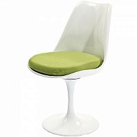 стул eero saarinen style tulip chair зеленая подушка в Архангельске