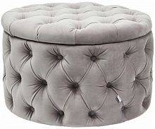 kare design пуф desire, коллекция "желание" 73*46*73, бархат, полиуретан, сосна, серый в Архангельске