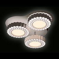 потолочная светодиодная люстра ambrella light orbital high-tech fh12/3 wh 96w d500 в Архангельске