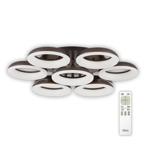 потолочная светодиодная люстра citilux паркер кофе cl225195r в Архангельске