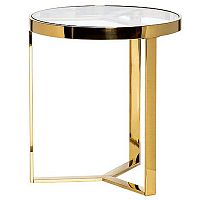 стол журнальный bridge gold 50*55см золотой в Архангельске