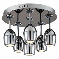дизайнерская потолочная светодиодная люстра spot light merlot 1194668 хром в Архангельске