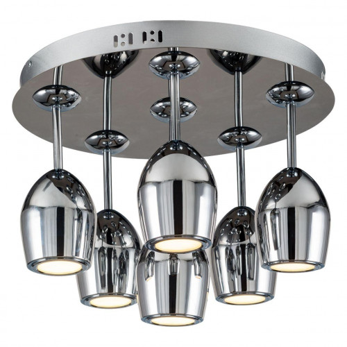 дизайнерская потолочная светодиодная люстра spot light merlot 1194668 хром в Архангельске